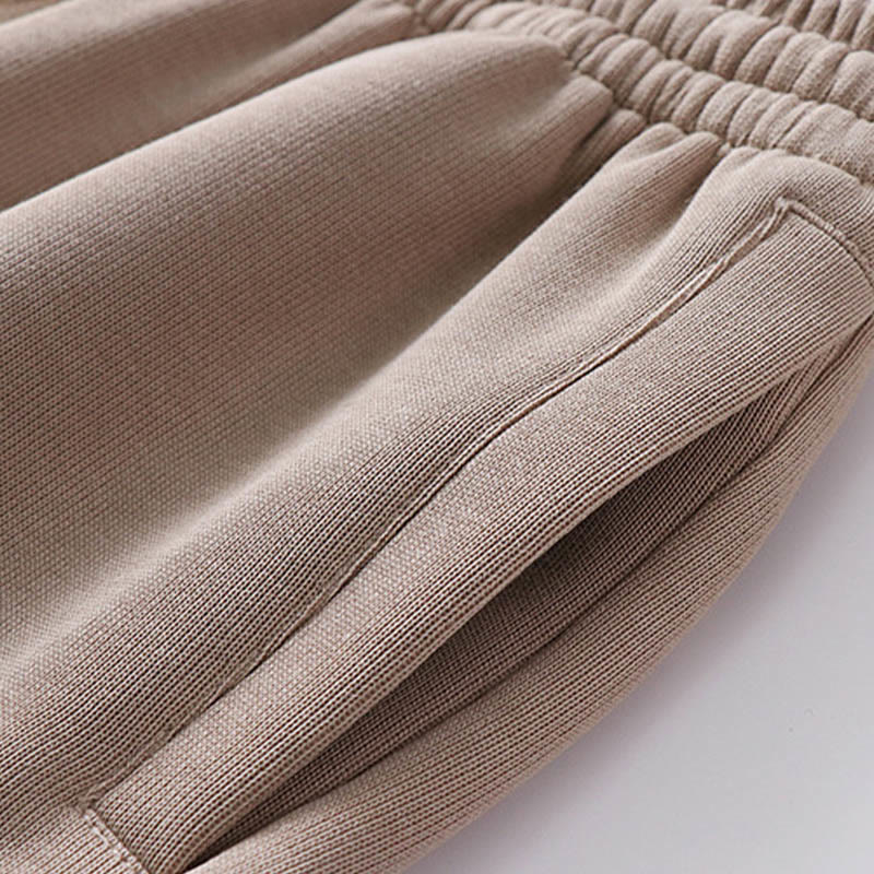 Buddha Stones無地 コットンフリース ドレープ メンズ パンツ ポケット付き