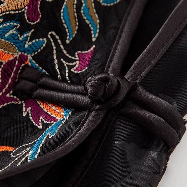 Buddha Stonesヴィンテージ刺繍カラフルな雲花柄ベスト - image 12