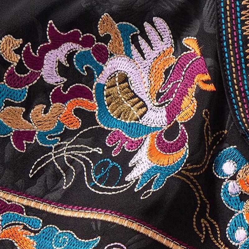 Buddha Stonesヴィンテージ刺繍カラフルな雲花柄ベスト - image 13