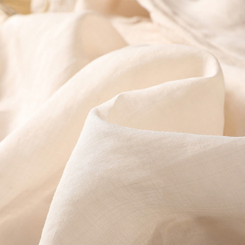 Buddha Stonesエスニック刺繍クルーネックコットンリネンプルオーバー - image 30