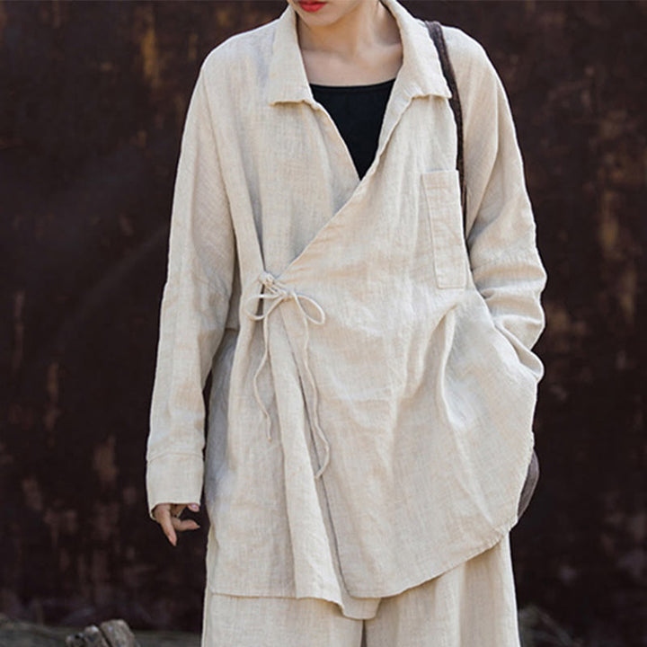 Buddha Stones瞑想ラミーコットン衣類