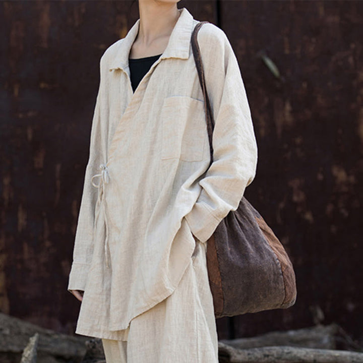 Buddha Stones瞑想ラミーコットン衣類