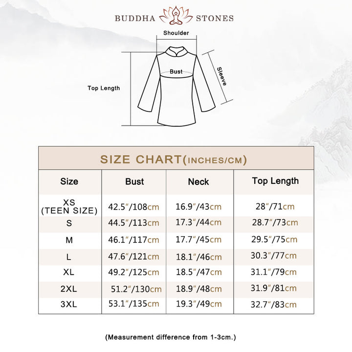 Buddha Stones瞑想禅祈りスピリチュアル太極拳気功練習ユニセックス刺繍服セット - image 3