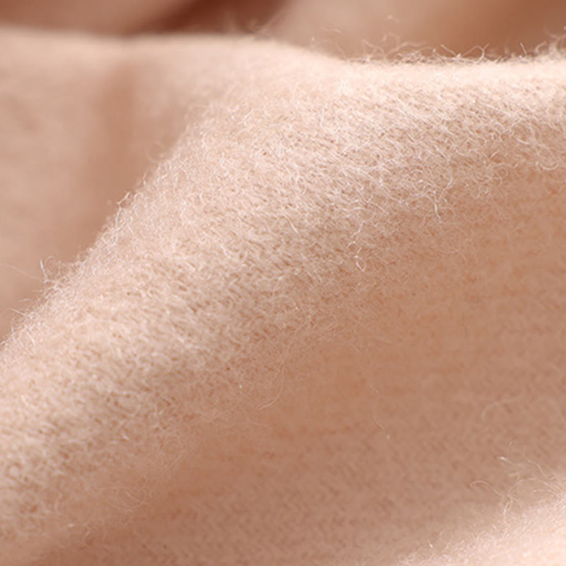 Buddha Stonesウールショール レッドフラワー刺繍タッセル 冬用 心地よいトラベルスカーフラップ