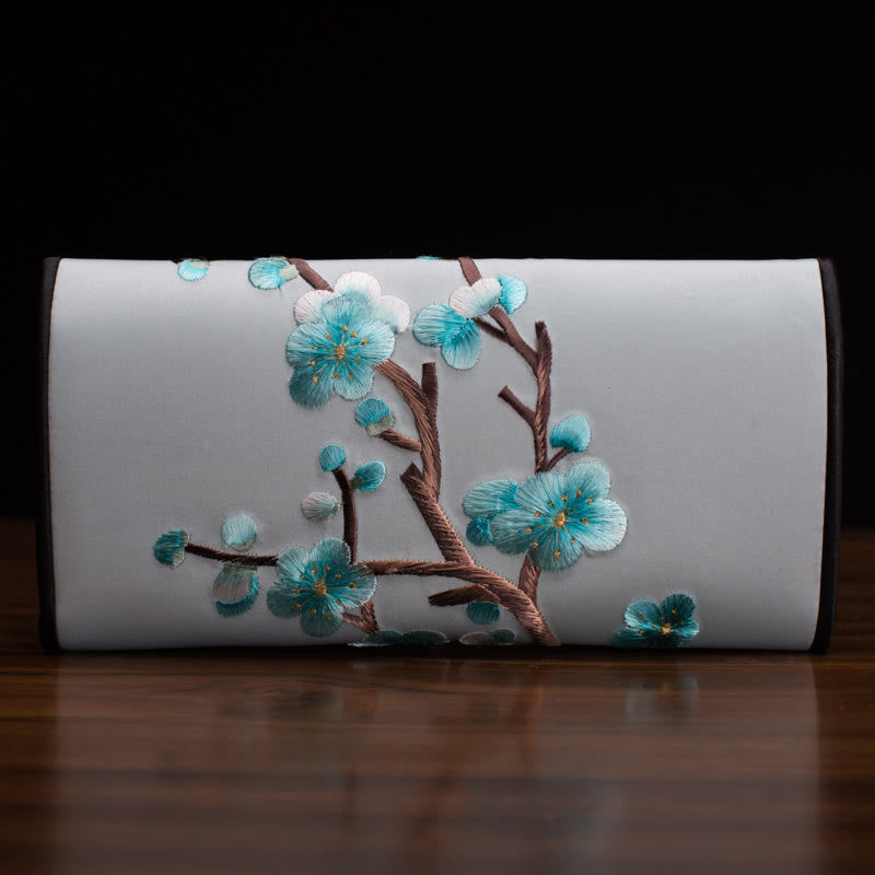 Buddha Stones梅の花 蘇刺繍 旅 ショッピング 長財布 ハンドバッグ