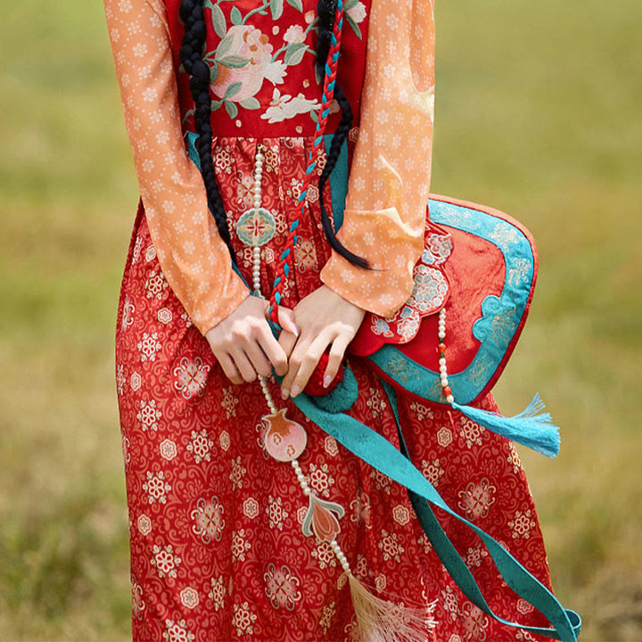 Buddha Stonesエスニックスタイル蘇刺繍ジャーニーショッピングショルダーバッグハンドバッグクロスボディバッグ