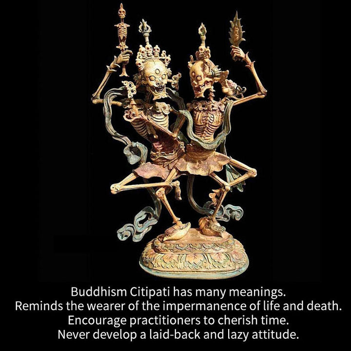 Buddha Stonesチベット 屍の王 森の頭蓋骨柄 Tシャツ - image 7