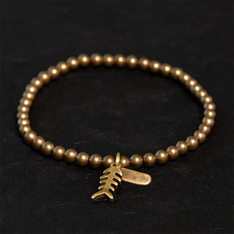 Buddha Stones銅魚骨ヒーリングブレスレット