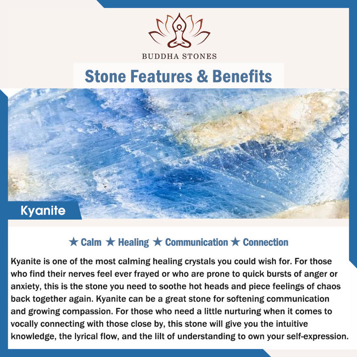 Buddha Stonesカイヤナイトヒーリングブレスレット