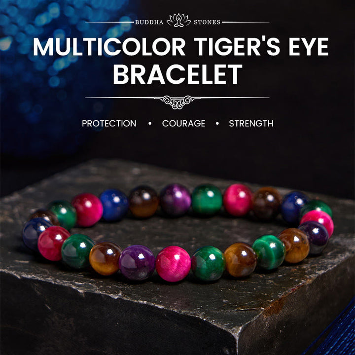 Buddha Stonesタイガーアイ 決意と勇気のブレスレット