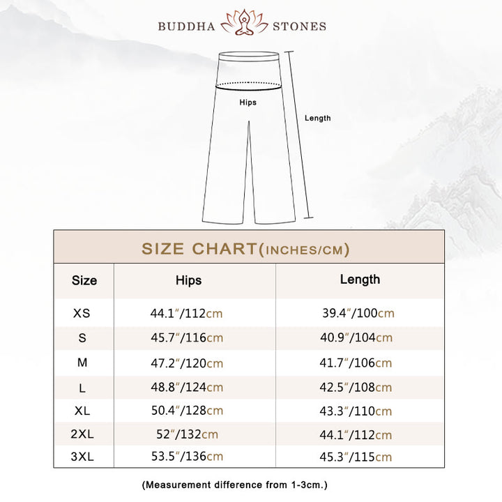 Buddha Stones夏用 ユニセックス 伸縮性ウエスト 太極拳 カンフー 気功 練習用 コットン 通気性 ポケット付きパンツ - image 5