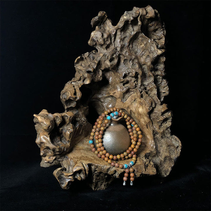 Buddha Stones108個入りMalaビーズ ビアンストーン ヒーリングブレスレット