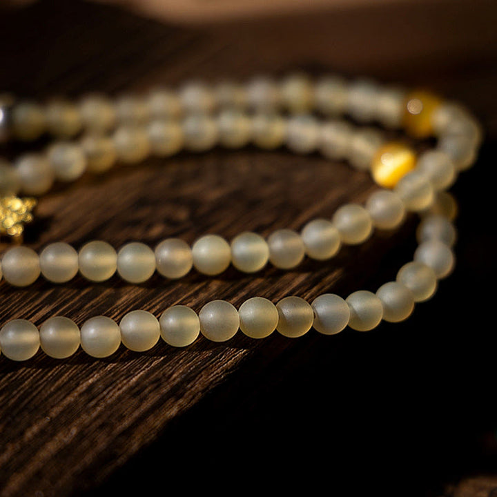 Buddha Stonesチベット 108Mala入り 数珠 十二支 出生仏 天然 羊の角 富のブレスレット