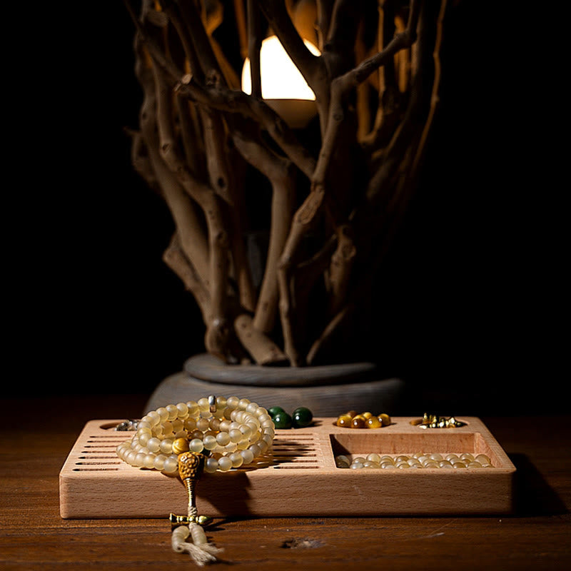 Buddha Stonesチベット 108Mala入り 数珠 十二支 出生仏 天然 羊の角 富のブレスレット