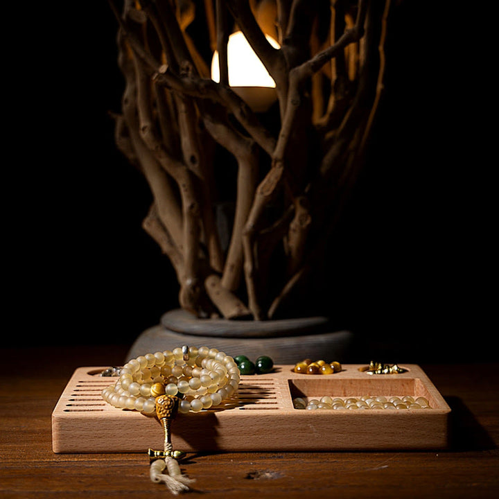 Buddha Stonesチベット 108Mala入り 数珠 十二支 出生仏 天然 羊の角 富のブレスレット