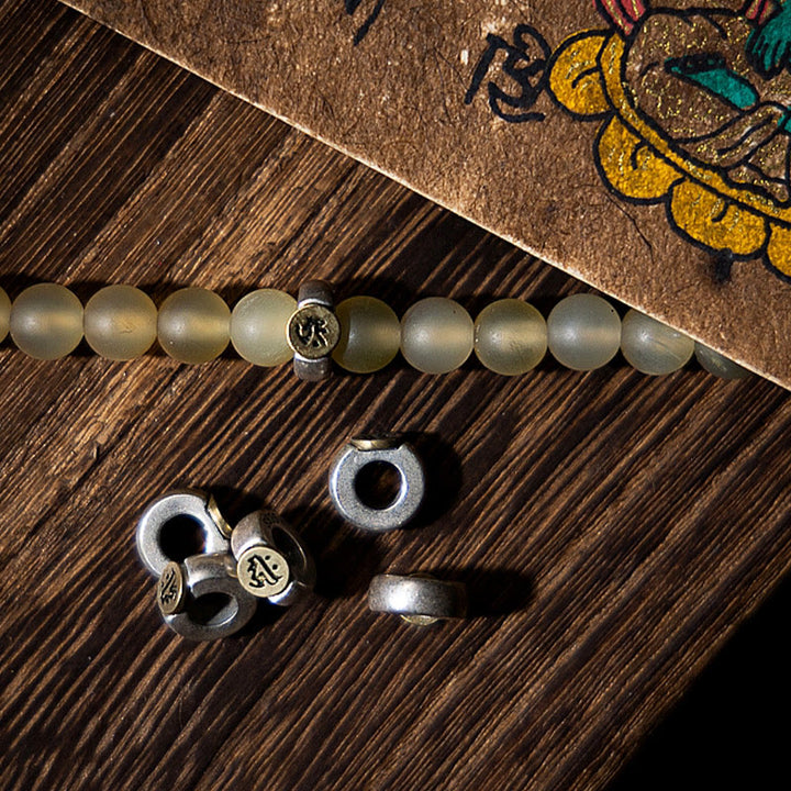 Buddha Stonesチベット 108Mala入り 数珠 十二支 出生仏 天然 羊の角 富のブレスレット