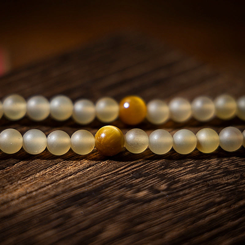 Buddha Stonesチベット 108Mala入り 数珠 十二支 出生仏 天然 羊の角 富のブレスレット