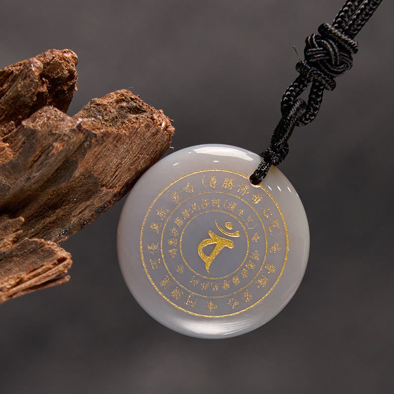 Buddha Stones毘盧遮那如来 サンスクリットマントラ 各種 クリスタル ブラックオブシディアン グリーンアベンチュリン 強さのネックレスペンダント