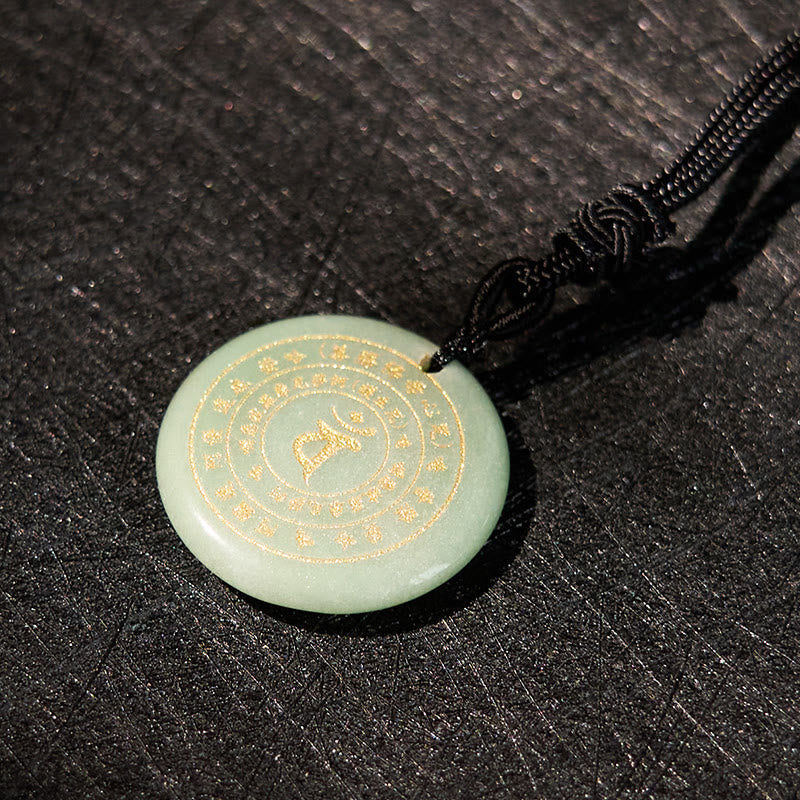 Buddha Stones毘盧遮那如来 サンスクリットマントラ 各種 クリスタル ブラックオブシディアン グリーンアベンチュリン 強さのネックレスペンダント