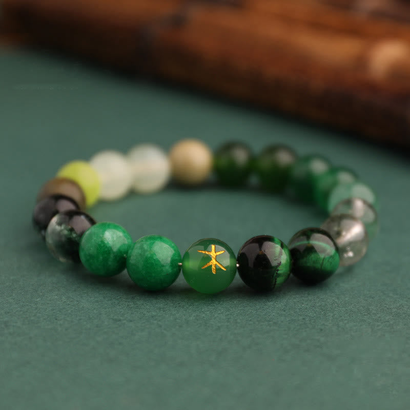 Buddha Stones 瑪瑙 運気バランス 癒し エネルギー 開運 ブレスレット