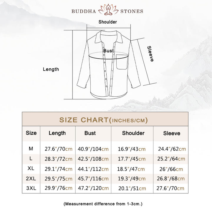Buddha Stonesメンズ 長袖 フリース 裏地 ポケット付き コーデュロイ 快適シャツ - image 5
