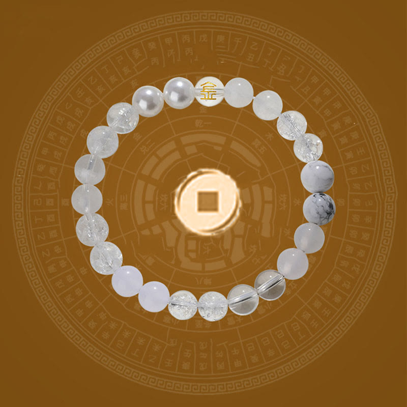 Buddha Stones ルチルクォーツ タイガーアイ 黄瑪瑙 シトリン 金運 開運 幸運 ブレスレット