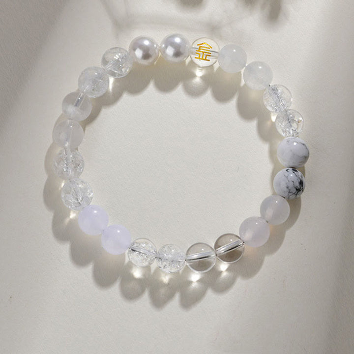 Buddha Stones ルチルクォーツ タイガーアイ 黄瑪瑙 シトリン 金運 開運 幸運 ブレスレット