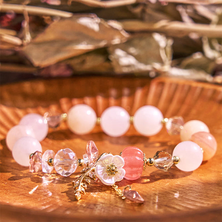 Buddha Stonesブルークリスタル アメジスト サンストーン グリーンアベンチュリン ヒーリングブレスレット