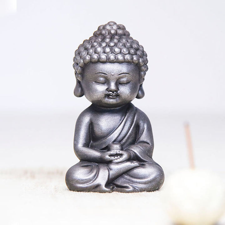 Buddha Stones手作り地蔵観音観音観音菩薩如来鉄粉錆キャスト樹脂像家の装飾