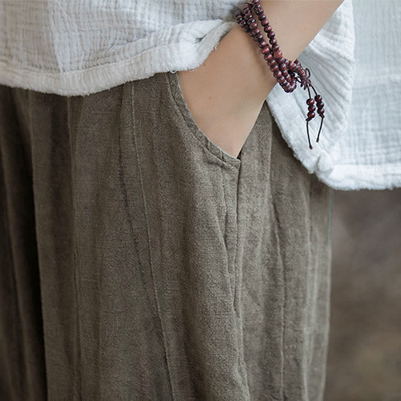 Buddha Stonesレトロ タイダイ ハーレムパンツ カジュアル レディース ヨガパンツ ポケット付き - image 20