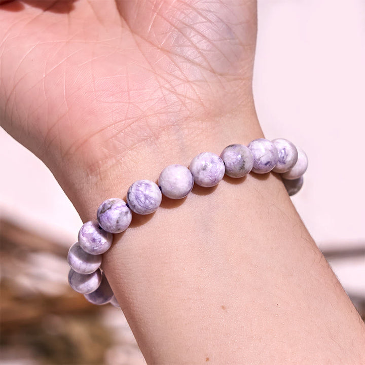 Buddha Stonesキープカーム パープルシリーズ ヒーリングラブブレスレット
