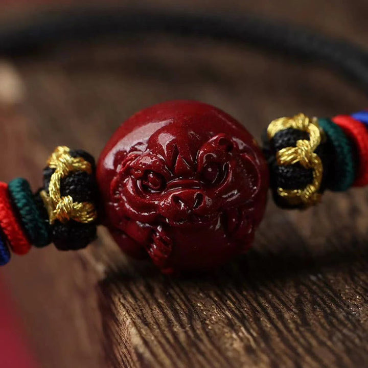 Buddha Stones辰砂 中国十二支 黒紐 祝福ネックレス ペンダント - image 16