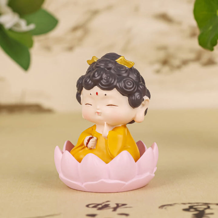 Buddha Stones瞑想 蓮 阿弥陀仏 樹脂像 慈悲 室内装飾