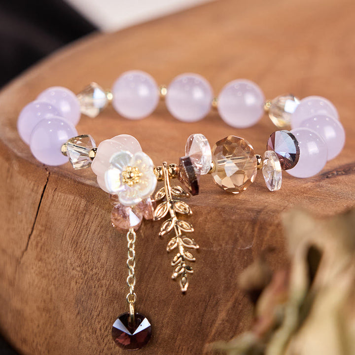 Buddha Stonesブルークリスタル アメジスト サンストーン グリーンアベンチュリン ヒーリングブレスレット