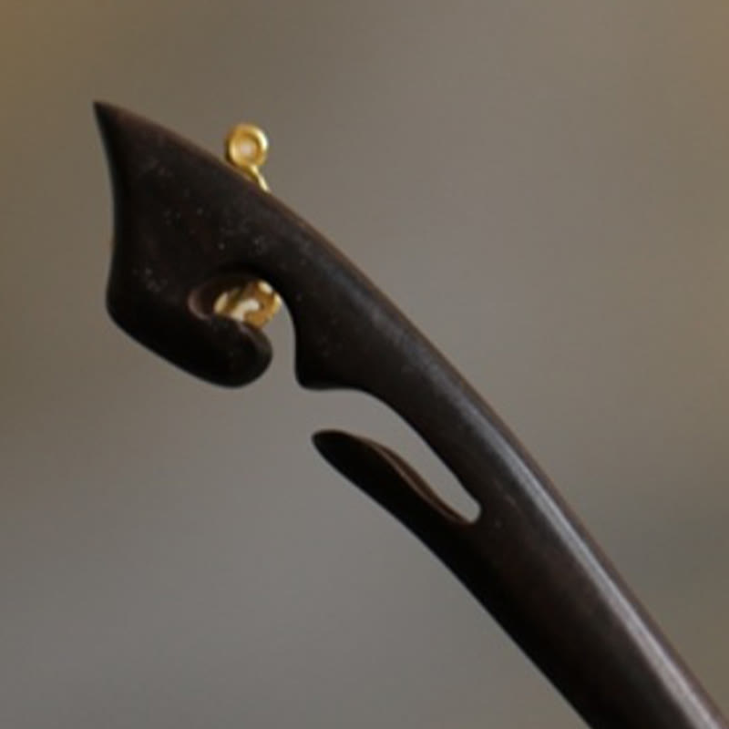 Buddha Stones吉兆雲 白檀 うさぎ 守護簪