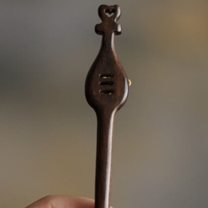 Buddha Stones吉兆雲 白檀 うさぎ 守護簪