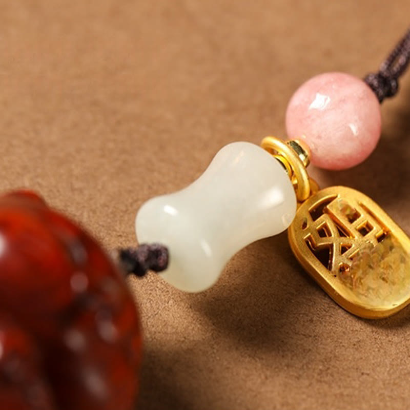 Buddha Stones小葉紫檀緑檀 白檀 招き猫 守護 キーホルダー 携帯電話 吊り下げ装飾 - image 12