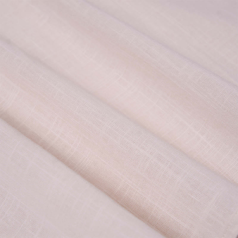 Buddha Stonesメンズ 夏 無地 半袖 ハーフボタン コットンリネン シャツ - image 26