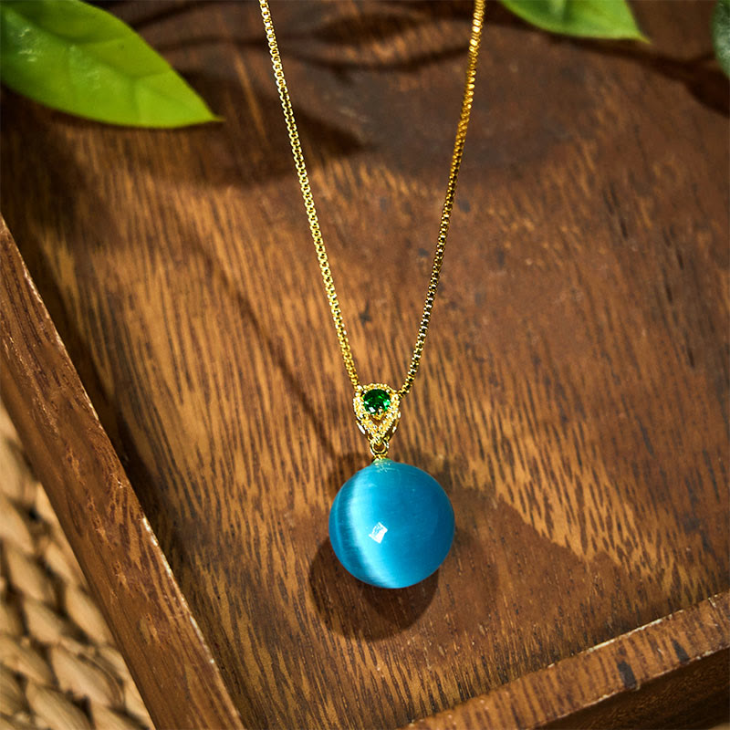 Buddha Stonesアイ ラウンドボール 自信のネックレスペンダント