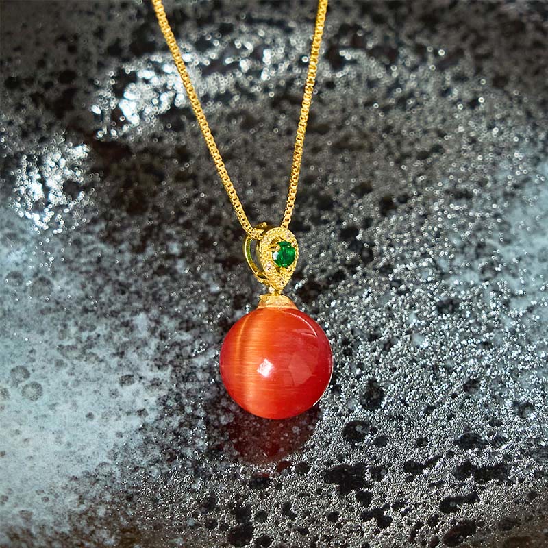 Buddha Stonesアイ ラウンドボール 自信のネックレスペンダント