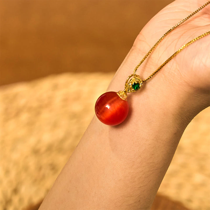 Buddha Stonesアイ ラウンドボール 自信のネックレスペンダント