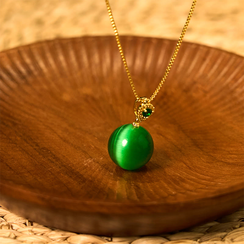 Buddha Stonesアイ ラウンドボール 自信のネックレスペンダント