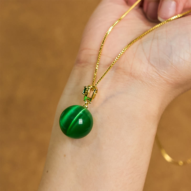 Buddha Stonesアイ ラウンドボール 自信のネックレスペンダント