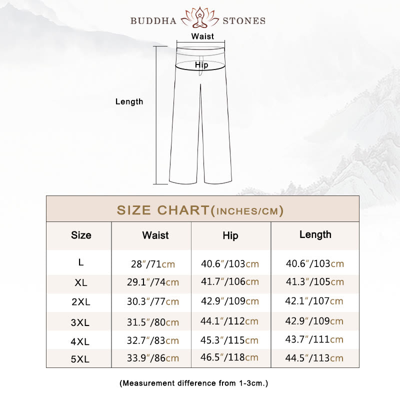 Buddha Stones無地コットンコーデュロイメンズワイドレッグパンツ(ポケット付き)