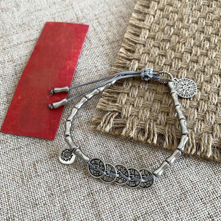 Buddha Stones五帝銭山鬼銭ブレスレット