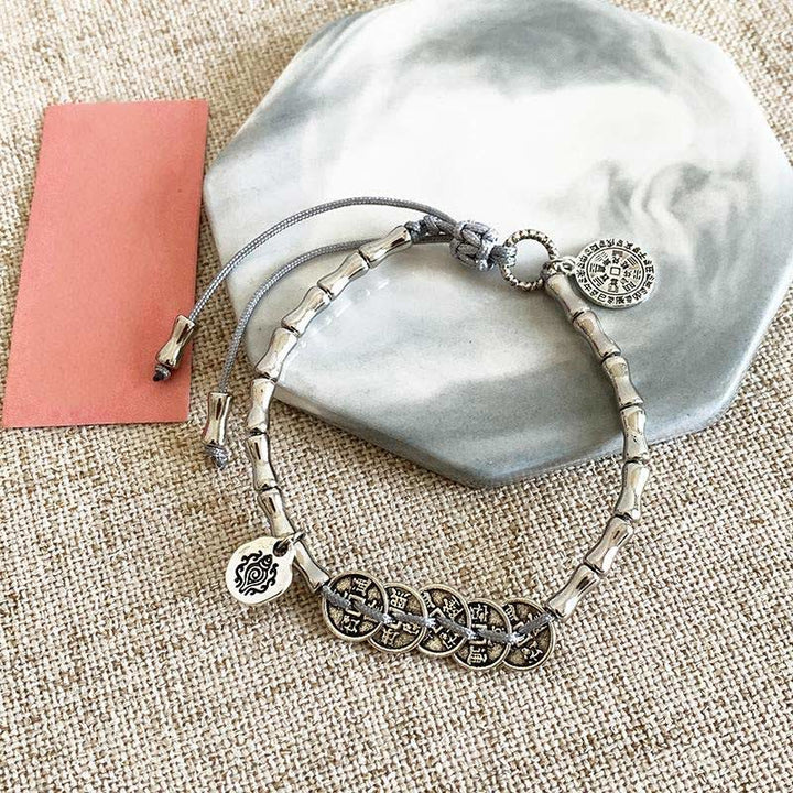 Buddha Stones五帝銭山鬼銭ブレスレット