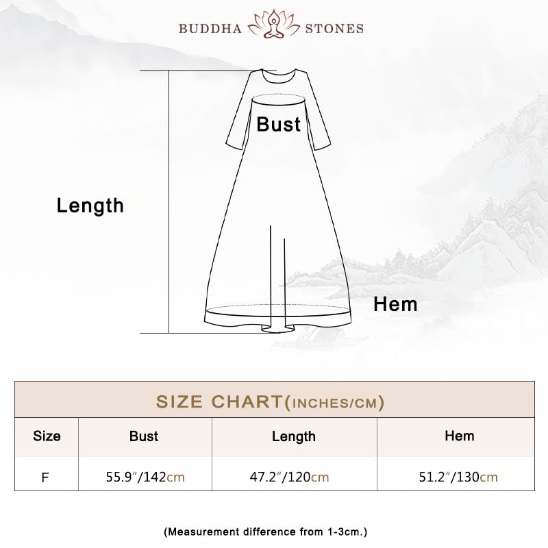 Buddha Stonesのカラフルなグラフィックミディドレス コットン半袖チュニックドレス ポケット付き - image 3