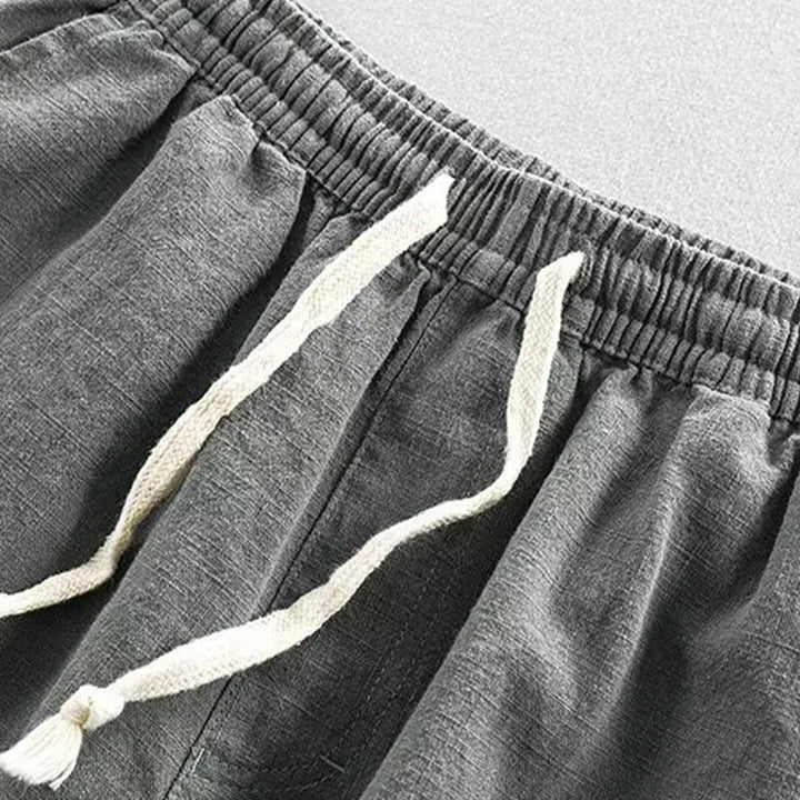 Buddha Stonesドローストリング 伸縮性ウエスト コットン メンズ ショートパンツ ポケット付き - image 2