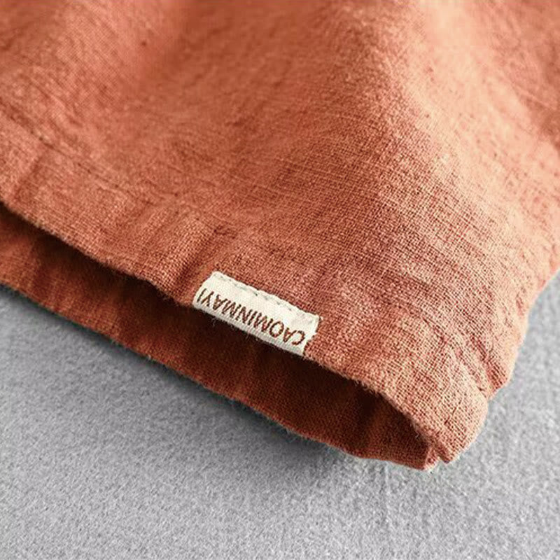 Buddha Stonesドローストリング 伸縮性ウエスト コットン メンズ ショートパンツ ポケット付き - image 13