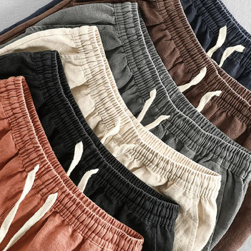 Buddha Stonesドローストリング 伸縮性ウエスト コットン メンズ ショートパンツ ポケット付き - image 22